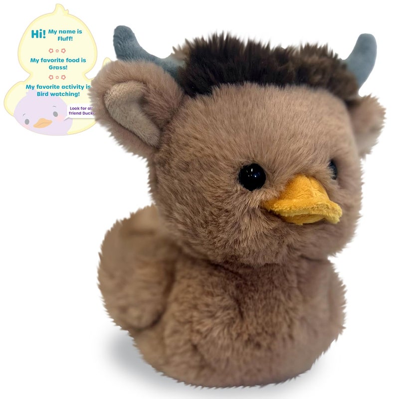 World's Softest Plush Duckees - 7" Plush Duckee - Fluff Highlandee - Image 3