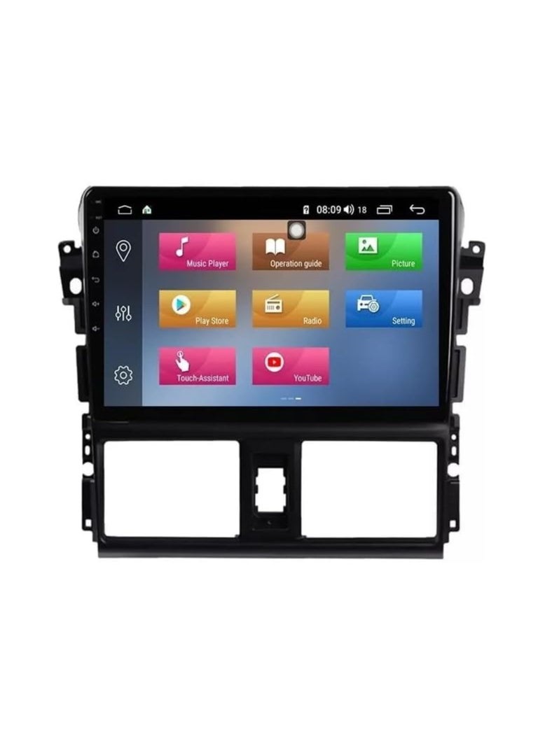 SHEZA STAR - Android Car Stereo for Toyota Yaris 2014 2015 2016 2017 6GB RAM 128GB ROM 10 Inch Support SIM Card, Apple Carplay, MirrorLink WiFi BT, IPS Touch Screen with Backup Camera Included - Image 1