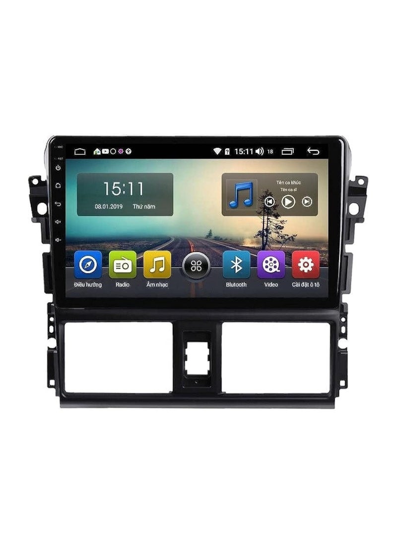 SHEZA STAR - Android Car Stereo for Toyota Yaris 2014 2015 2016 2017 6GB RAM 128GB ROM 10 Inch Support SIM Card, Apple Carplay, MirrorLink WiFi BT, IPS Touch Screen with Backup Camera Included - Image 1