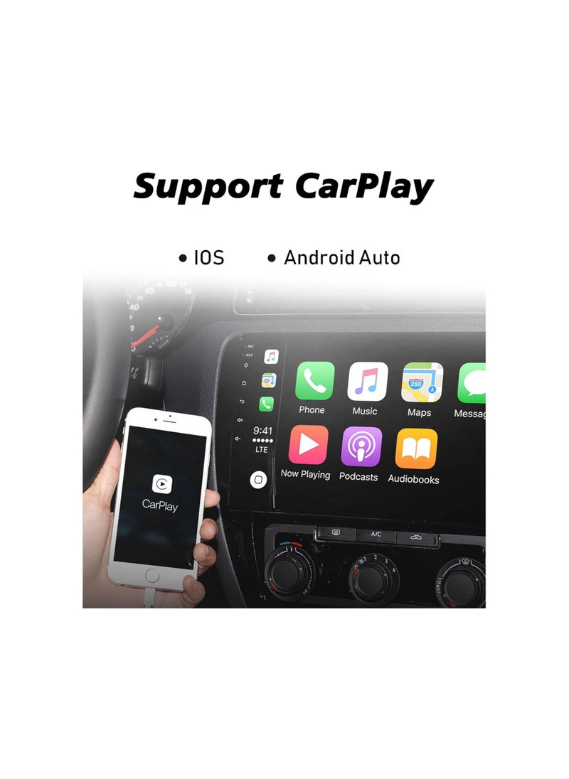 SHEZA STAR - Android Car Stereo for Toyota Yaris 2014 2015 2016 2017 6GB RAM 128GB ROM 10 Inch Support SIM Card, Apple Carplay, MirrorLink WiFi BT, IPS Touch Screen with Backup Camera Included - Image 1