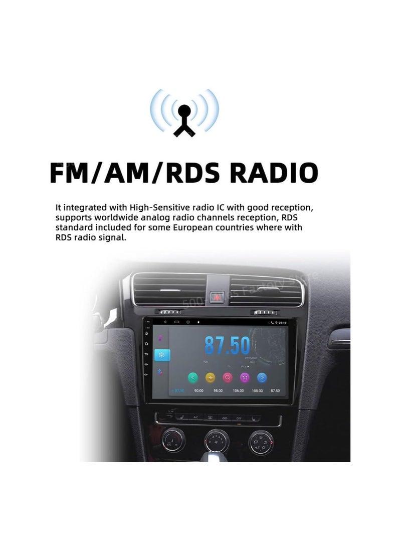 SHEZA STAR - Android Car Stereo for Toyota Yaris 2014 2015 2016 2017 6GB RAM 128GB ROM 10 Inch Support SIM Card, Apple Carplay, MirrorLink WiFi BT, IPS Touch Screen with Backup Camera Included - Image 1