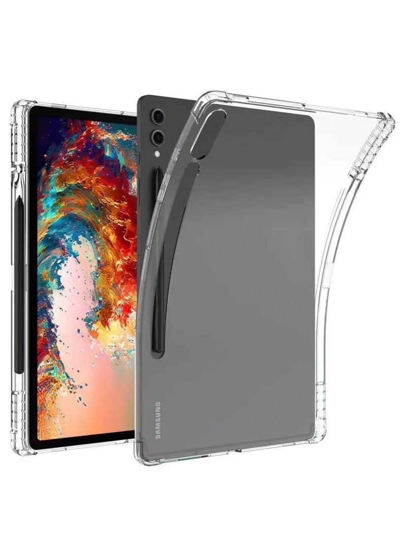 Generic Airbags Shockproof Protector Funda Compatible with Samsung Galaxy Tab S10 Plus/Tab S10+ 12.4 Case Pencil Holder Soft TPU Back Shell for Galaxy Tab S10 Plus  - Image 1