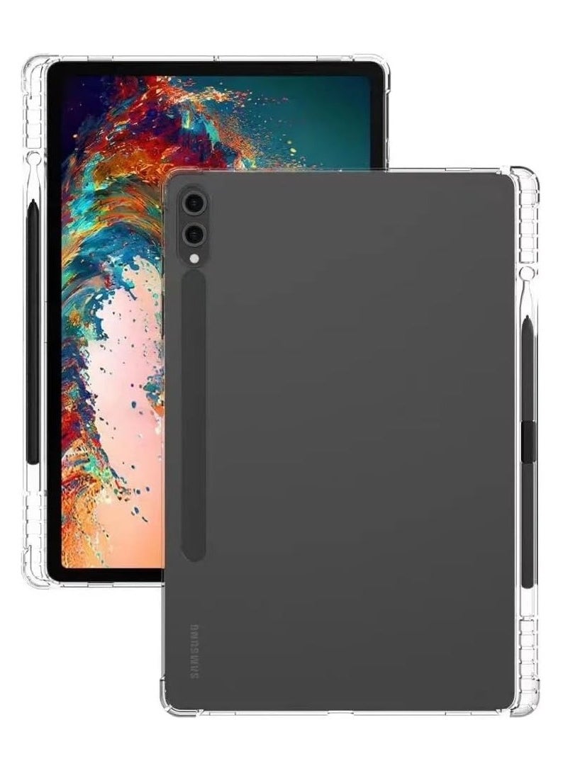 Generic Airbags Shockproof Protector Funda Compatible with Samsung Galaxy Tab S10 Plus/Tab S10+ 12.4 Case Pencil Holder Soft TPU Back Shell for Galaxy Tab S10 Plus  - Image 3