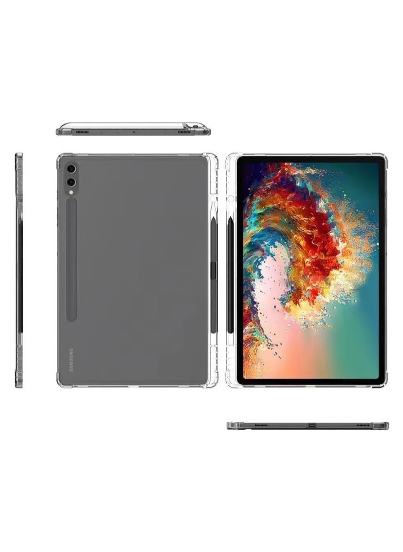 Generic Airbags Shockproof Protector Funda Compatible with Samsung Galaxy Tab S10 Plus/Tab S10+ 12.4 Case Pencil Holder Soft TPU Back Shell for Galaxy Tab S10 Plus  - Image 2