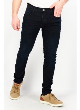 DUCK AND COVER Men Slim Fit Plain Stretchable Jeans, Indigo Blue  - Image 1