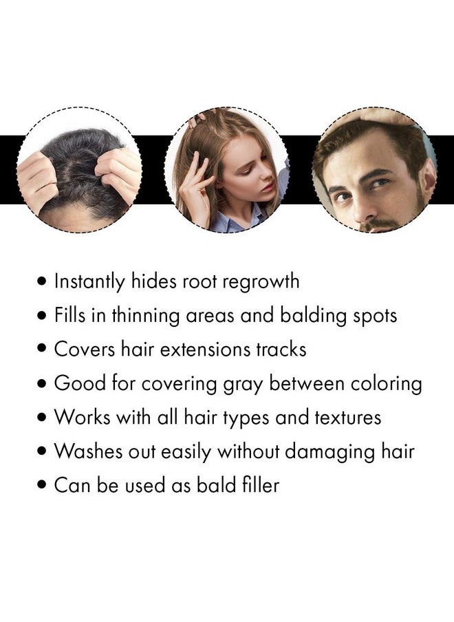 Jerome Russell Jerome Russell Spray-on Color Dark Brown Hair Thickener, for Fine & Thinning Hair, Conceals Bald Spots, Hides Root Re-growth & Cover Hair Extension Tracks, Works for Men & Women, 3.5 oz - 2 Pack  - Image 4