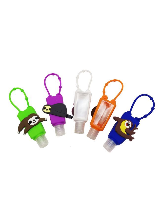 NIBEMINENT 5-Piece Cartoon Design Hand Sanitizer Bottles 3.3x11.5cm - Image 1