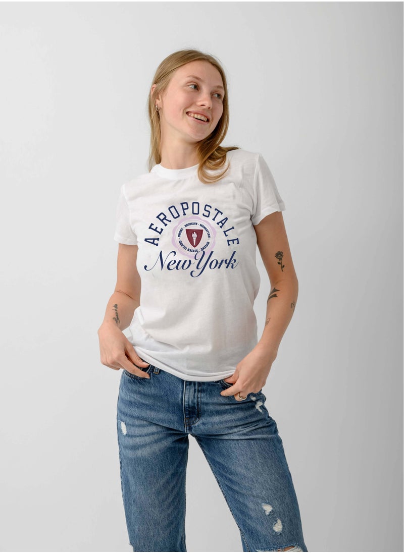 Aeropostale - تي شيرت AEROPOSTALE BOROUGHS CREST برسومات مزخرفة - Image 1