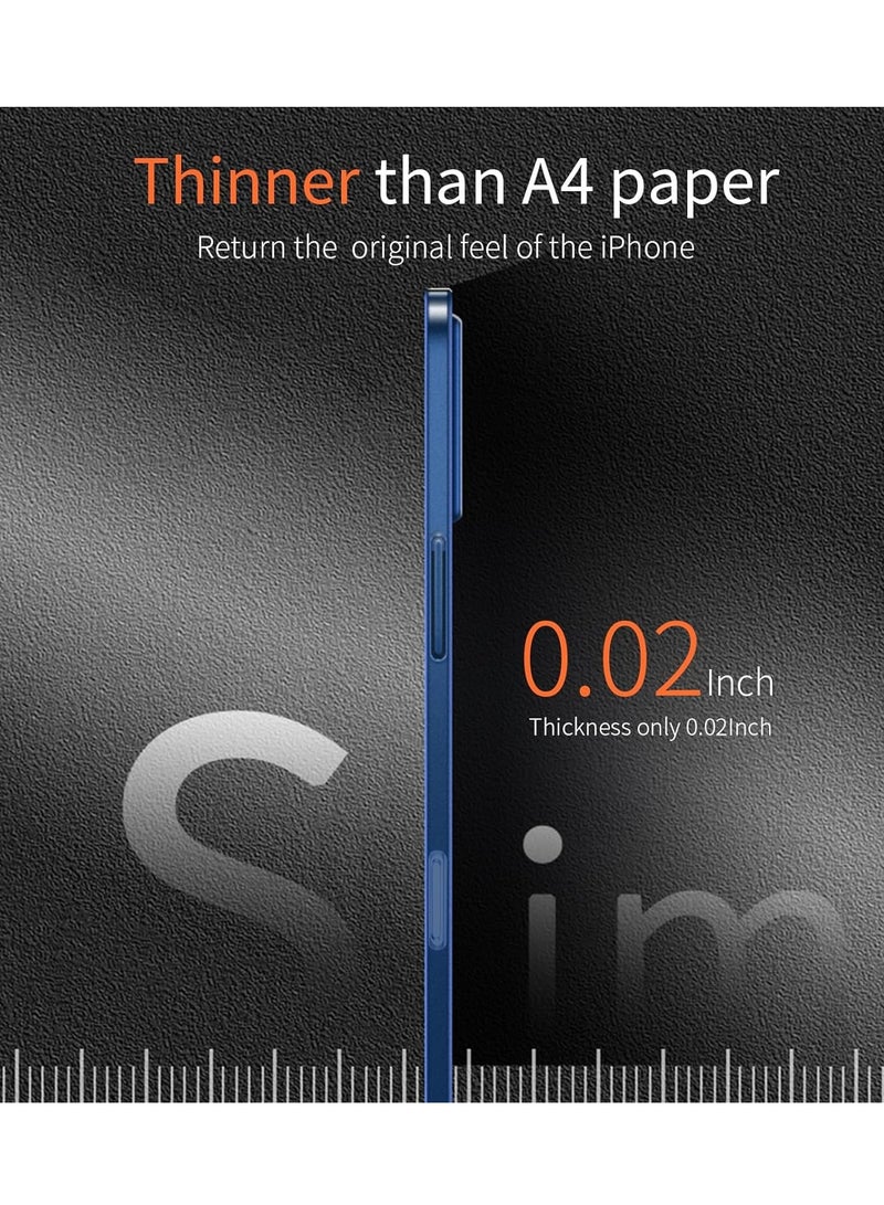 ELTRAZONE iPhone 16 Pro Max Slim Case | 0.2mm Paper-Thin Lightweight Case | Matte Finish PP Back Protection | Anti-Fingerprint & Anti-Yellowing | Compatible with iPhone 16 Pro Max 6.9 Inch - Translucent Blue - Image 2