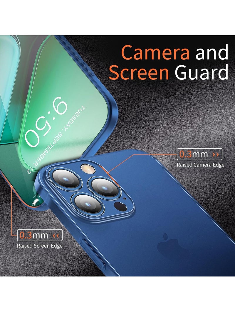 ELTRAZONE iPhone 16 Pro Max Slim Case | 0.2mm Paper-Thin Lightweight Case | Matte Finish PP Back Protection | Anti-Fingerprint & Anti-Yellowing | Compatible with iPhone 16 Pro Max 6.9 Inch - Translucent Blue - Image 4
