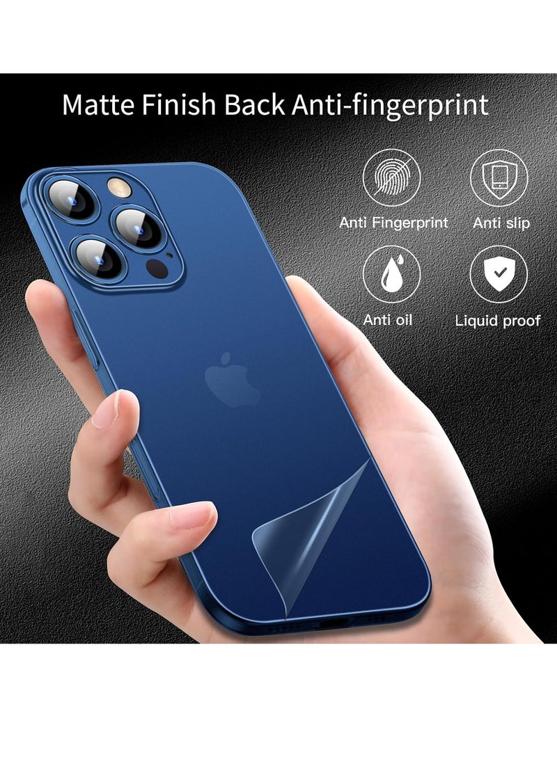 ELTRAZONE iPhone 16 Pro Max Slim Case | 0.2mm Paper-Thin Lightweight Case | Matte Finish PP Back Protection | Anti-Fingerprint & Anti-Yellowing | Compatible with iPhone 16 Pro Max 6.9 Inch - Translucent Blue - Image 5