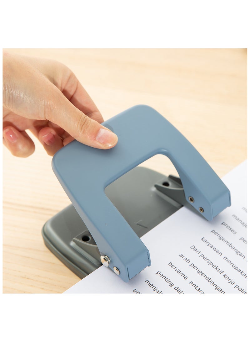 Deli E0102 Punch - 20 Sheets, 80mm, 桅6mm, White/Blue - Image 3