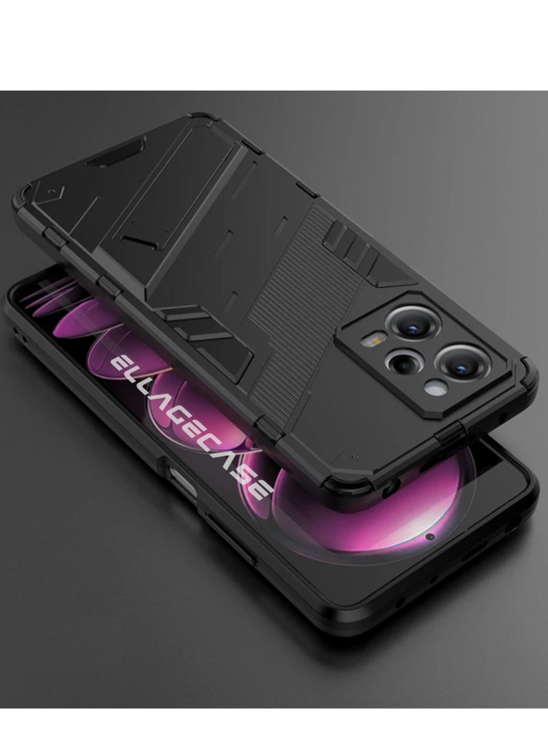 ELLAGECASE Shockproof Case for Xiaomi Redmi Note 12 Pro 5G / Xiaomi Poco X5 Pro 5G, Enhanced Protection, Built-in Magnetic Mount, Convenient Stand, Solid Camera Protection  - Image 3