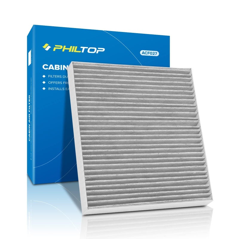 PHILTOP Cabin Air Filter Replacement for CF11966 Impala Malibu Cruze Colorado Camaro Traverse Equinox Acadia Canyon Terrain Enclave Envision Cabin Filter with Activated Carbon Pack of 1