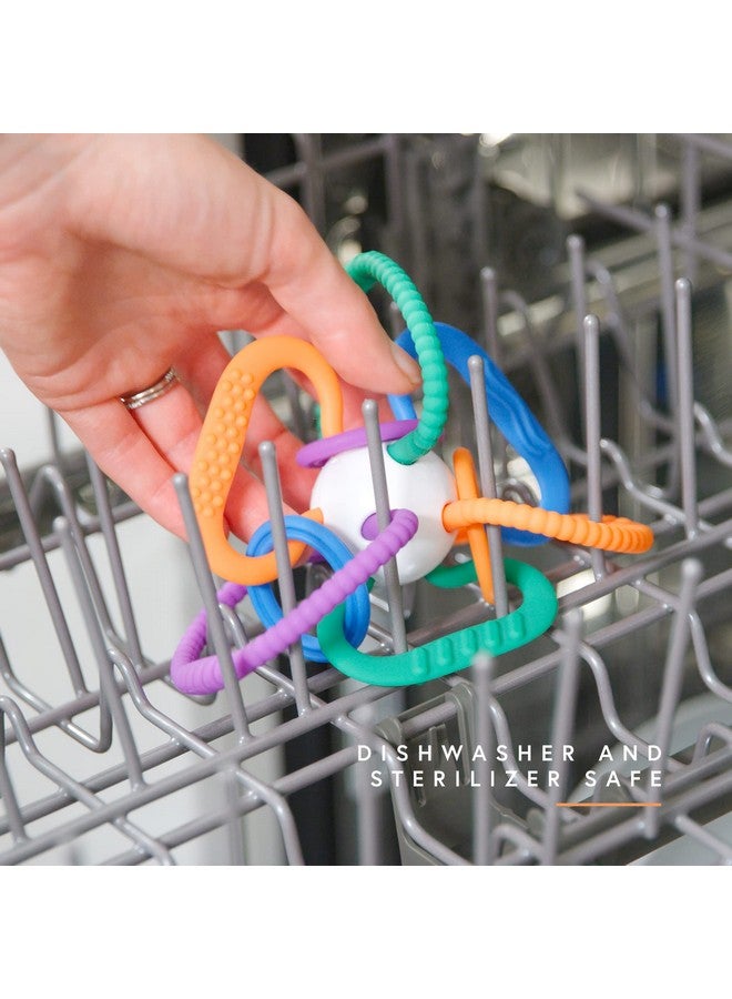 Quark Thiingy Baby Teething Toy - Sensory Toy with BPA-Free Silicone Rings & Baby Rattle - High Temperature Sterilization & Dishwasher Safe - for Newborns, 0-12 Months - Baby Teething Relief Chew Toy - Image 5