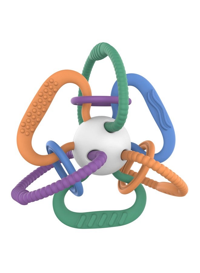 Quark Thiingy Baby Teething Toy - Sensory Toy with BPA-Free Silicone Rings & Baby Rattle - High Temperature Sterilization & Dishwasher Safe - for Newborns, 0-12 Months - Baby Teething Relief Chew Toy - Image 1