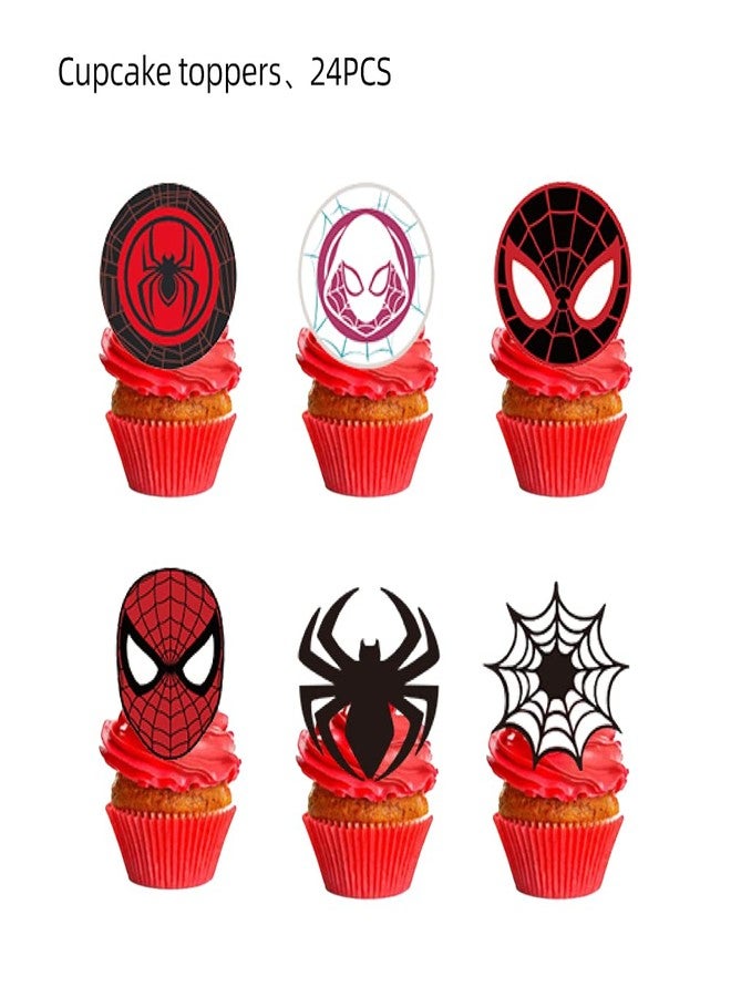 Losede 25PCS Cake Toppers Cupcake Toppers Cake Decorations Birthday Party Supplies Decorations (Style 5) - Image 3