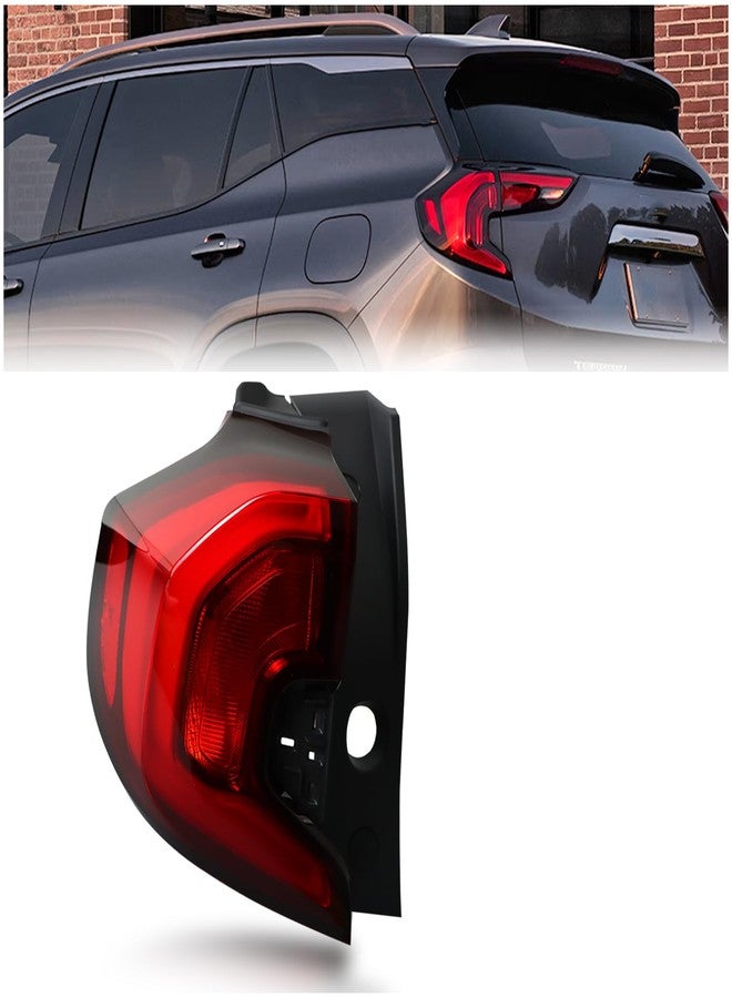 KEEGTBOX Rear Brake & Turn Signal Tail Light Assembly Compatible with GMC Terrain SL, SLE, SLE Diesel, SLT (2018-2021) - Left Outer Driver Side Replacement - Part Number 84379497(Left Driver Side) - Image 1