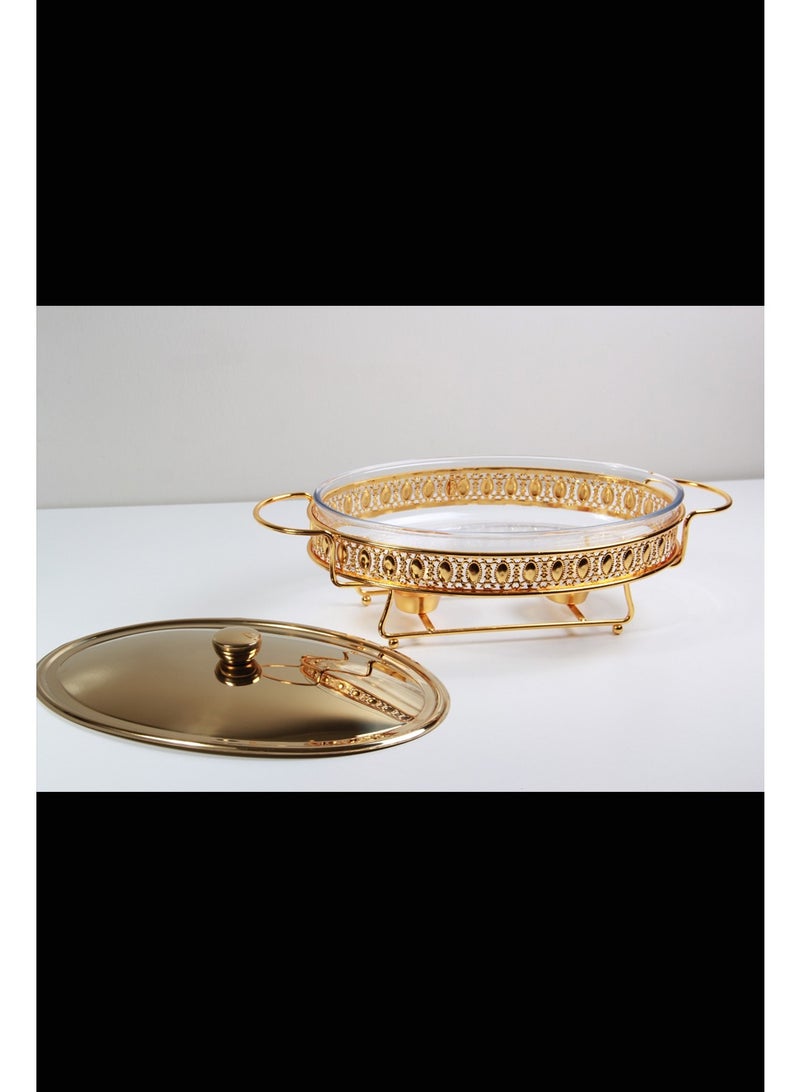 Food warmer with lid and handles - Image 4