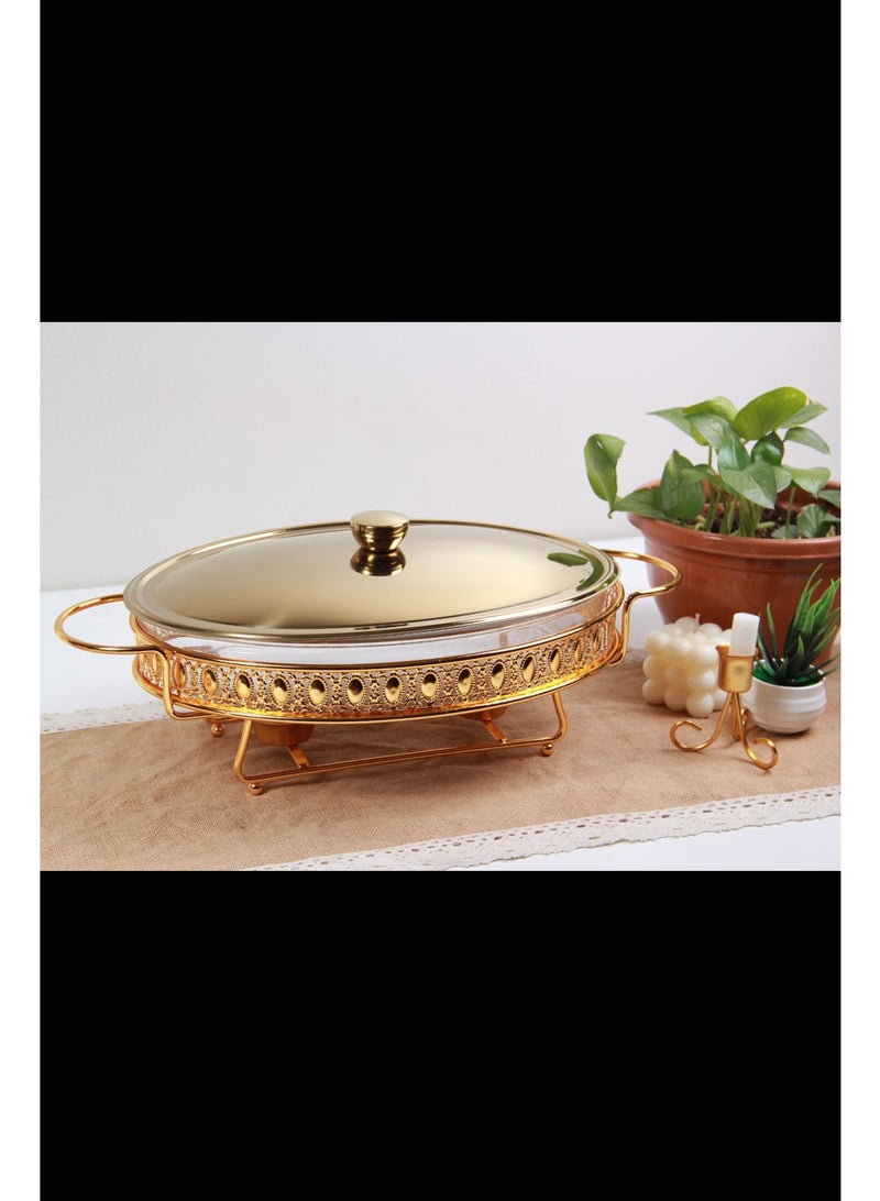 Food warmer with lid and handles - Image 2