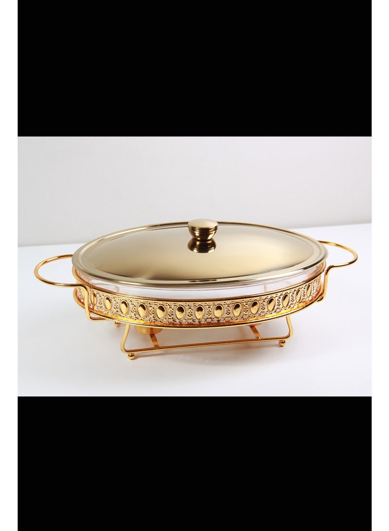 Food warmer with lid and handles - Image 1
