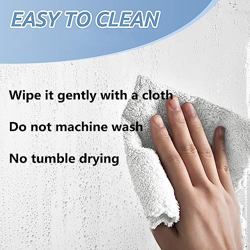De-Mediocre Clawfoot Tub Shower Curtain 180x70 Inch White Liner All Warp Around Extra Wide 36 Metal Hooks Vinyl Bath Curtain for Clawfoot Stand Up Tub Bathroom PEVA Waterproof Liner - Image 5