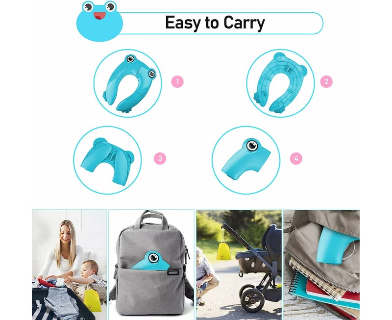 Blue Frog Portable Foldable Potty Training Seat - Image 3