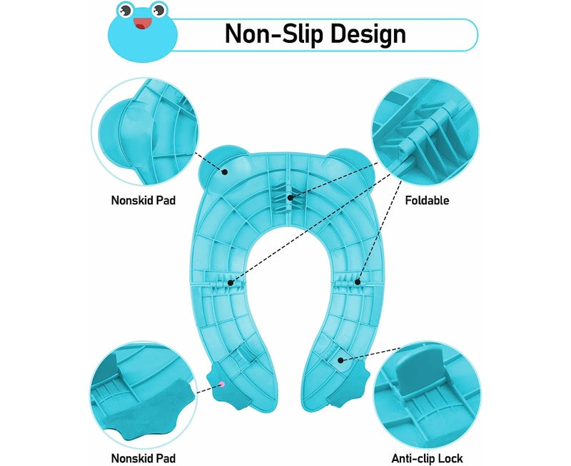 Blue Frog Portable Foldable Potty Training Seat - Image 2