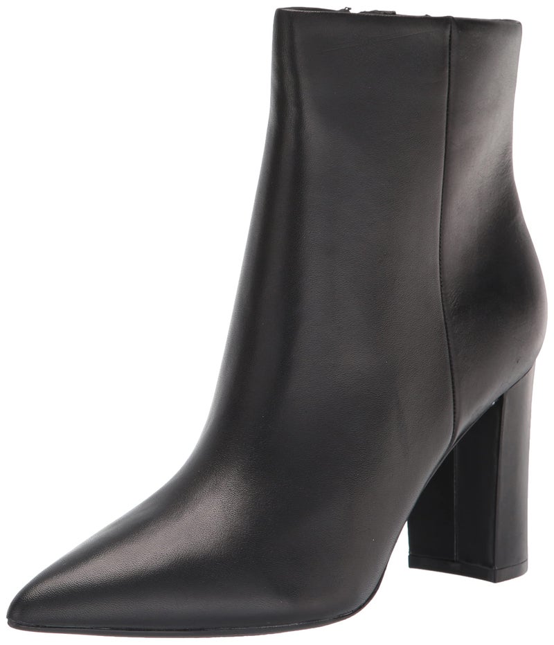 Marc Fisher Women's Glorena Bootie, Black Leather, 8.5
