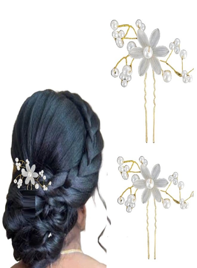 Tintoo 2 pcs Hair juda pin For Women's & Girls For Wedding | Juda pin for bridal decoration (Gold 2) - Image 1