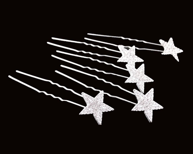 يوتون دبوس شعر مرصع بالكريستال وأحجار الراين من 10 قطع - Image 2