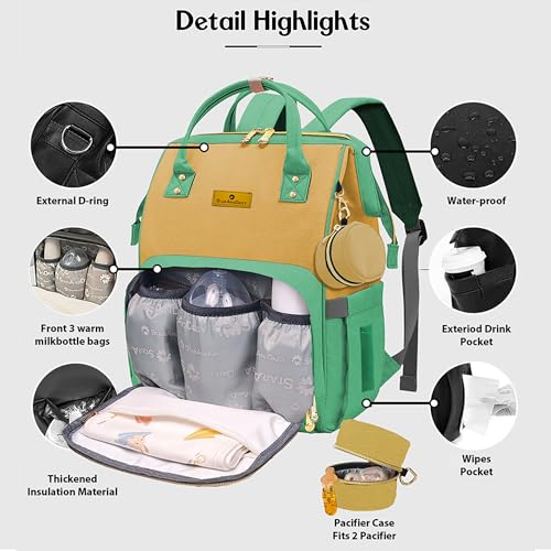 StarAndDaisy Diaper Bag for Baby/Maternity Bag with 16 Multi-Purpose Pockets with Quick Access Diaper & Mobile Pocket/Diaper Bag for Mothers for Travel - Image 3