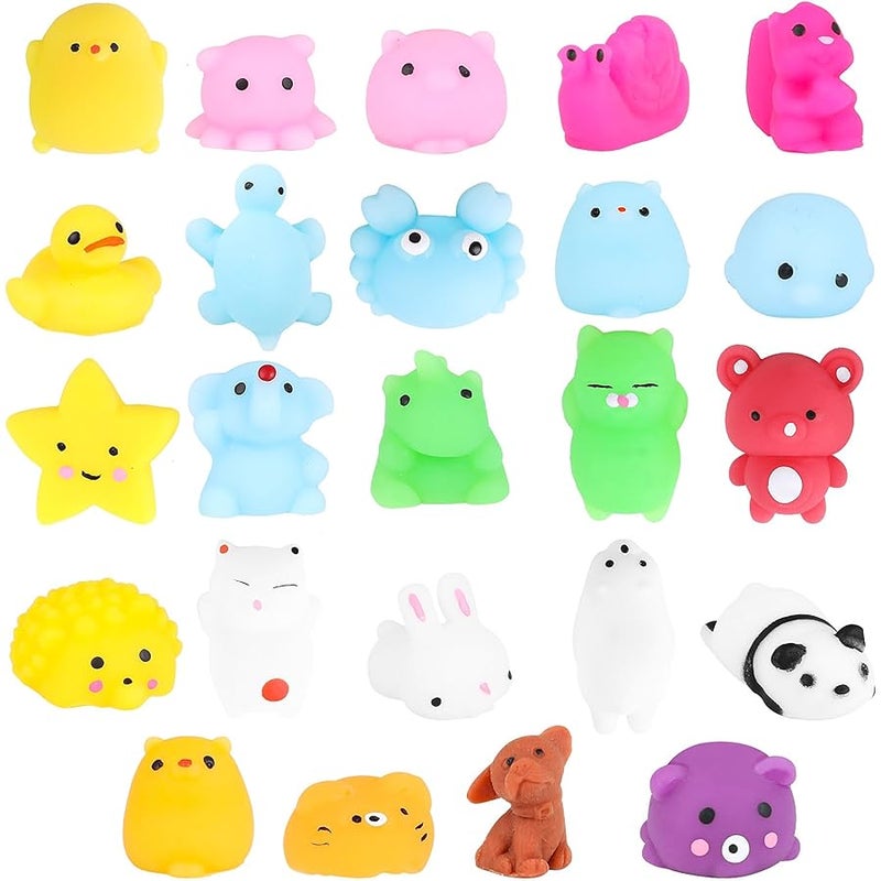 LOKIPA 24PCS Mochi Squishy Toys, Squishy Toys for Kids Easter Basket Stuffers Egg Fillers Gifts Party Favors - Image 1