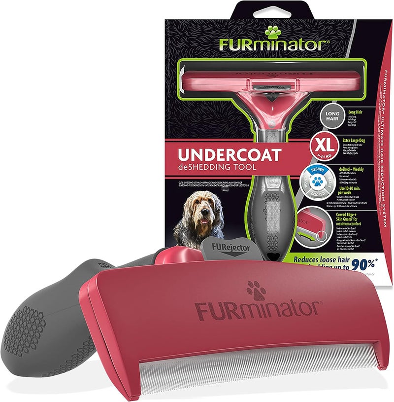 فورمينوتر أداة إزالة الطبقة السفلية من الفرو من FURminator للكلاب الكبيرة ذات الشعر الطويل يزيد الكفاءة - Image 1
