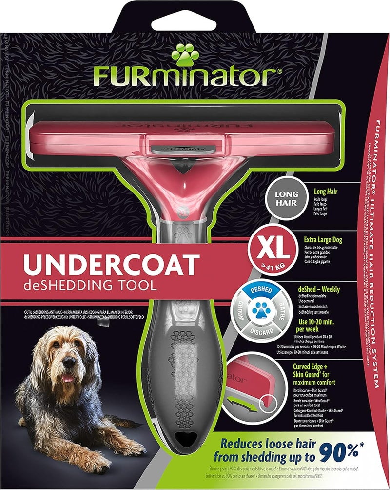 فورمينوتر أداة إزالة الطبقة السفلية من الفرو من FURminator للكلاب الكبيرة ذات الشعر الطويل يزيد الكفاءة - Image 2