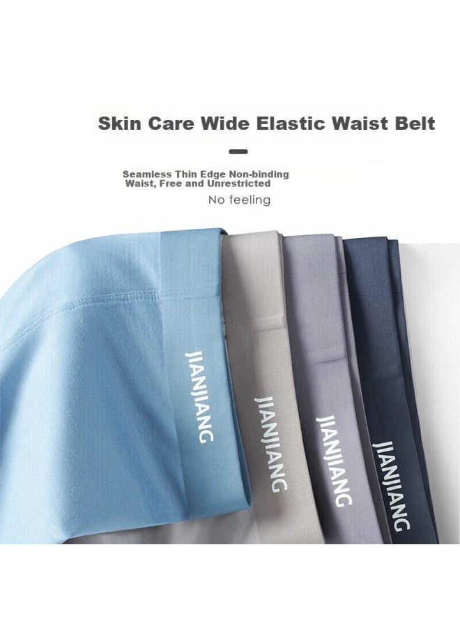 Athlete Jianjiang Men's Modal Boxer Briefs Seamless Antibacterial Comfortable Breathable 3-pack - Image 4