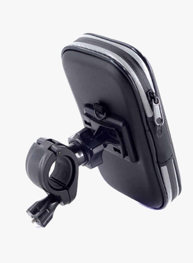 NIBEMINENT Phone Holder Screen Touch Waterproof Bicycle Handlebar Bracket Case Black  - Image 2