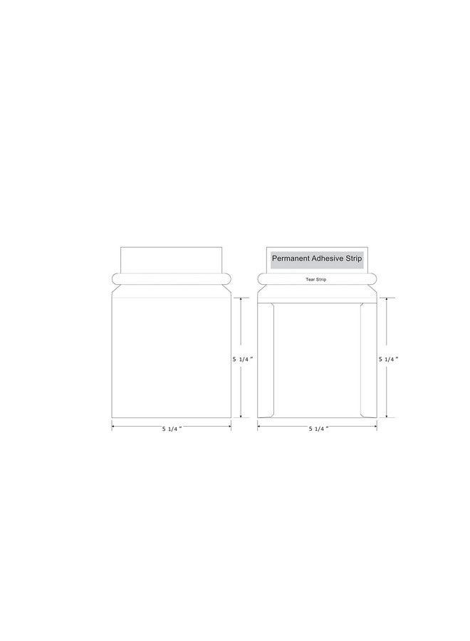 Progo Stay Flat Cd/Dvd White Cardboard Mailer Envelope5 1/4 X 5 1/4 Inches Self Seal Adhesive With Flap 25 Pieces. - Image 3