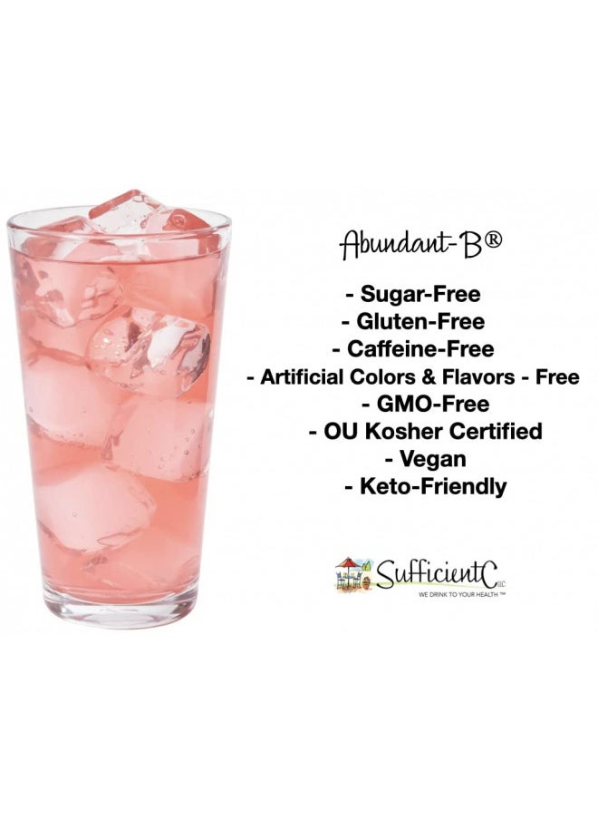 Sufficient-C Sufficient-C Abundant-B High-Dose Methyl B-12 and Biotin Pink Lemonade Energy Drink Mix Solution - Flavor w/Function in Each Refreshing sip!  - Image 4