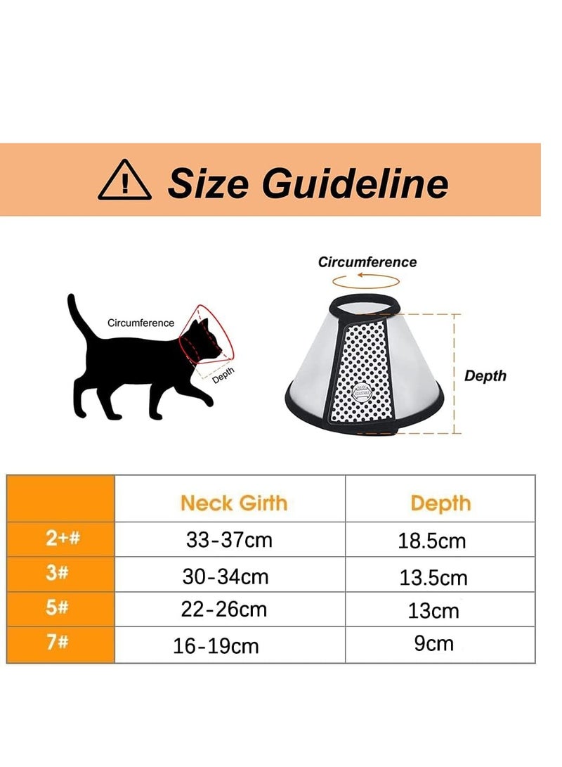 سيني مخروط فيلكرو قابل للتعديل للكلاب والقطط - يناسب مقاس الرقبة حتى 28 سم، مساعد شفاء مريح - Image 3
