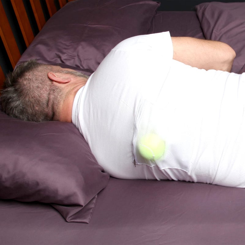 Snoring Solutions Stop Snoring T-Shirt - Snore Stopper - Most Comfortable Snoring Aid. Health Expert Recommended for Back Snorers! Eliminates Snoring by Adjusting Your Sleeping Position. Guide to Snoring Ebook (Large) - Image 3