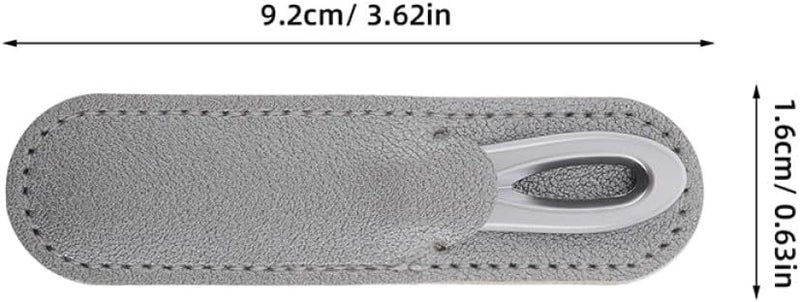 Double Sided Nail File with Anti-Slip Handle and Pu Case 2 Sets Portable Metal Nail Shaper for Thick Toenails for Travel and Home Use - Image 2