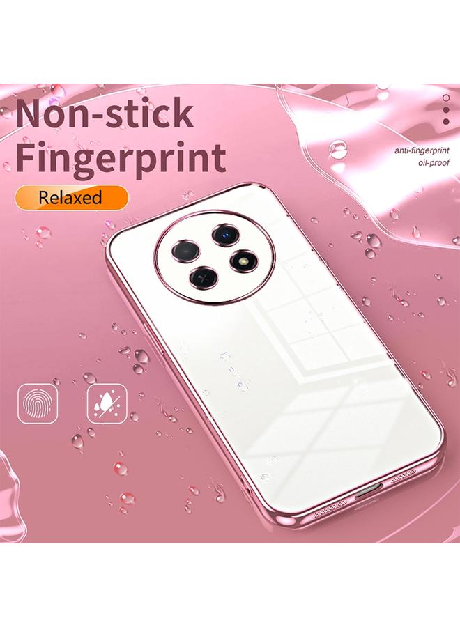 اس-توب جراب لهاتف Huawei Enjoy 60X / nova Y91 جراب هاتف شفاف مطلي بفتحة دقيقة - Image 4