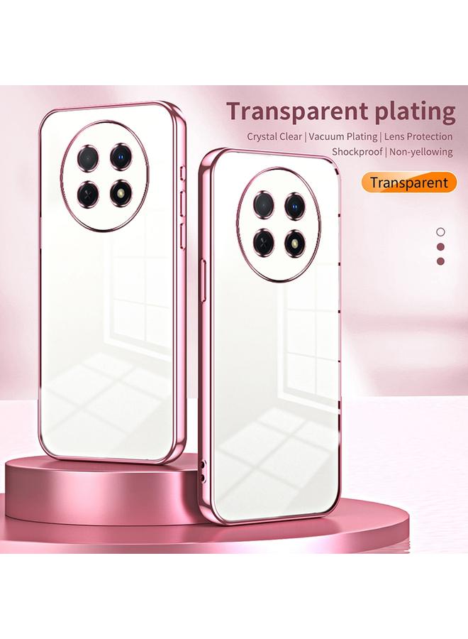 اس-توب جراب لهاتف Huawei Enjoy 60X / nova Y91 جراب هاتف شفاف مطلي بفتحة دقيقة - Image 2