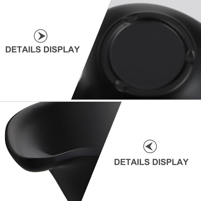 Matte Black Plastic Hot Pot Bowls Set Of 2 For Sauce Soup Appetizer And Rice - Image 4