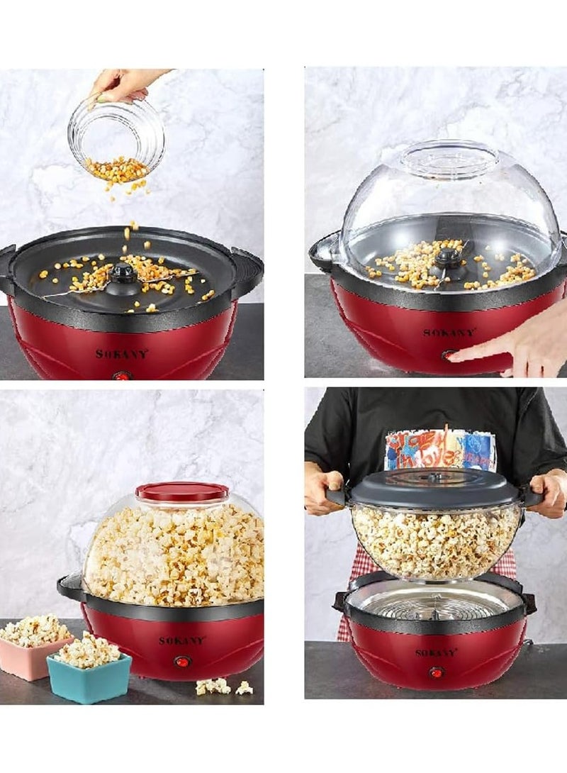 sokany Popcorn machine 3.6 liters - Sk-905 - Sokani - 850 watts - Image 4