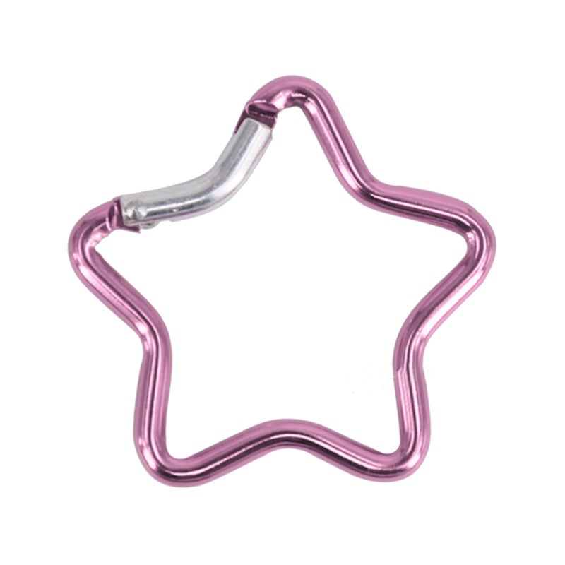 Spring Snap Locking Carabiner Keychain Clip Aluminum Alloy Hook in Black - Image 2