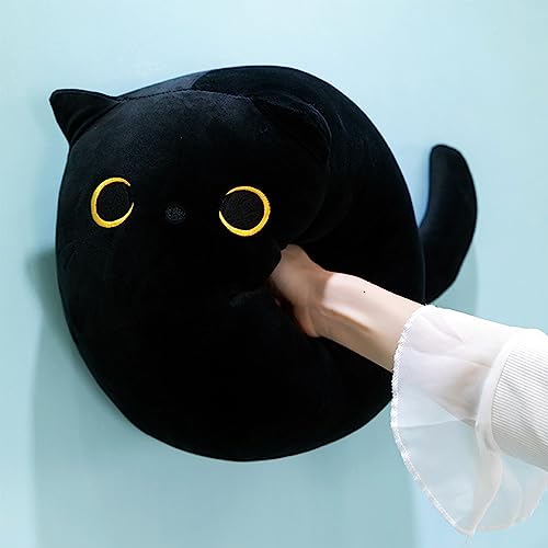 OurHonor Black Cat Plush  16"" Stuffed Animal Black Cat Plushies  Giant Soft Cute 3D Cat Pillow Doll Toy Home Decor - Image 5