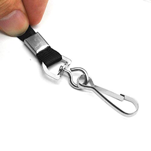 Beebel Blue Lanyards 100 Pcs Lanyard for Id Badges Flat Lanyard with Badge Clip with J-Hook - Image 4