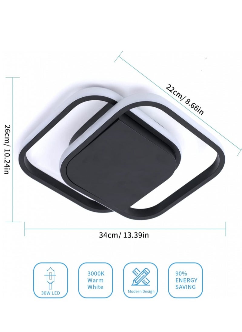 Comely LED Ceiling Light, Modern Square Ceiling Light Fixture, for Living Room, Hallway, Kitchen, Bedroom  - Image 2
